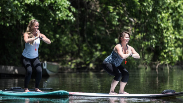 Spotlight on Philly.com - We tried it: Stand-up paddleboard yoga
