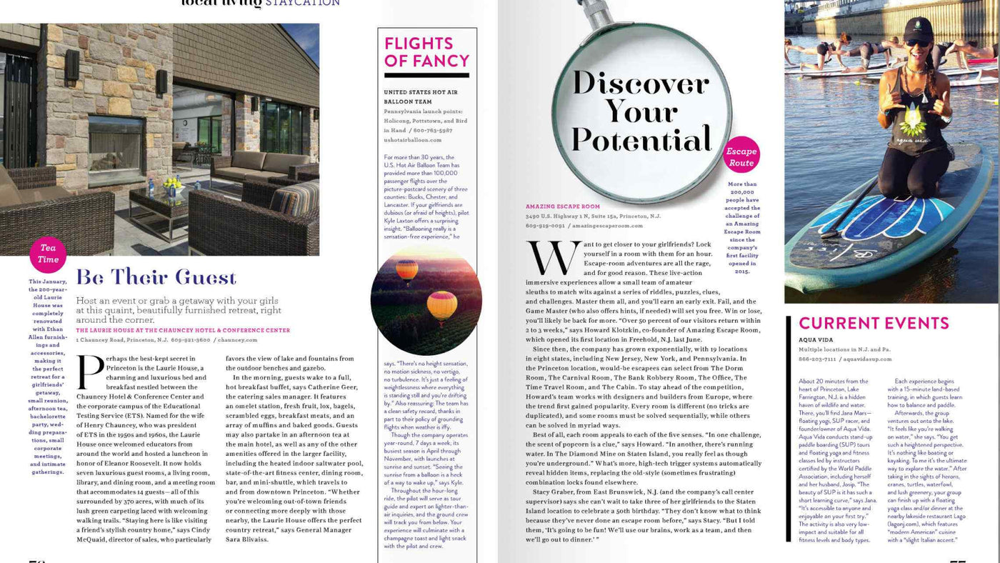 Spotlight in real woman magazine ~ Local Living section ~ Summer 2016